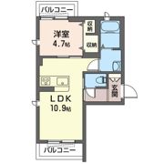 プレジールの間取り画像