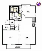 緒方アパハウス A棟の間取り画像