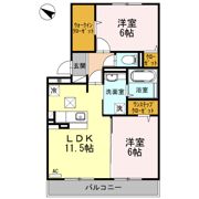 サザンハイムAの間取り画像