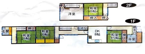 大鋸屋町戸建ての間取り画像