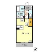 モナリエ晩田の間取り画像