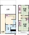 大黒田町借家の間取り画像