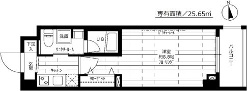 ステージグランデ神楽坂の間取り画像