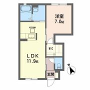 シャーメゾン新田Iの間取り画像