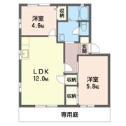 ハイツあおばBの間取り画像