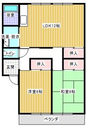 コーポ テラの間取り画像