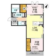 D-Grande下轡田 Cの間取り画像