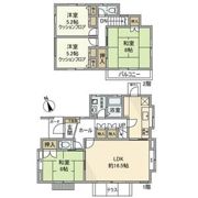 白旗戸建の間取り画像