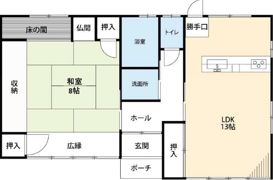 大牟田平原貸家の間取り画像