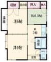 沖ノ内貸家24の間取り画像