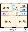 南大ハイツの間取り画像
