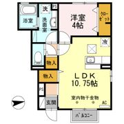 クレア ド ルーン A棟の間取り画像