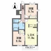 シャーメゾンアネシスの間取り画像