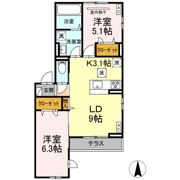 ルリアン小田原の間取り画像