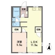 エントピア 細野 Dの間取り画像