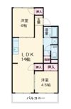 コーポラス中井Bの間取り画像