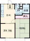 パナハイツ大谷Bの間取り画像