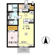 メゾンレーヴみのり A棟の間取り画像