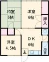 入地グリーンハイツの間取り画像