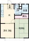 パナハイツ大谷Bの間取り画像