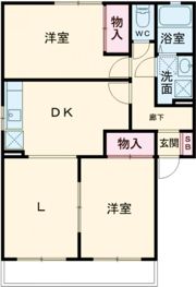 グランデルAの間取り画像