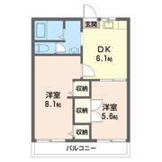 コーポ白百合の間取り画像