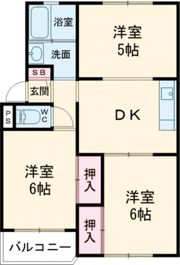 勝田ハイツの間取り画像