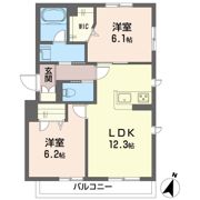 グリナージュ茅ヶ崎東の間取り画像