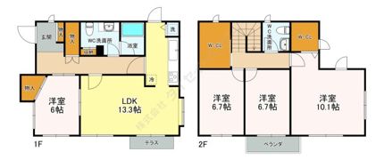 本藤沢6丁目戸建の間取り画像