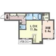 BEREO横濱長津田の間取り画像