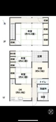 安田町貸家の間取り画像