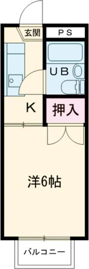 サマックスB棟の間取り画像