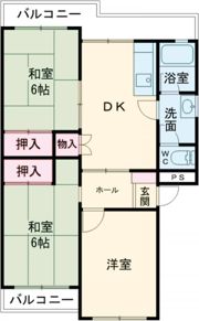 コーポ三ケ森の間取り画像