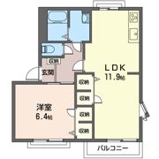 フレグランス 嶋田 Aの間取り画像