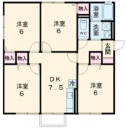 ビラ町谷の間取り画像