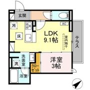 Luxe三ツ沢の間取り画像