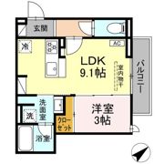Luxe三ツ沢の間取り画像