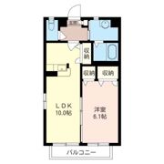 ディオール INADAの間取り画像