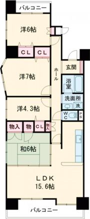 アスティオン堀川の間取り画像
