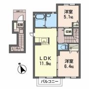 シャーメゾン新田IIの間取り画像