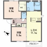 シャーメゾンクレールBの間取り画像