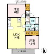 セジュール愛子 A棟の間取り画像