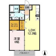 リヴェール北御座 B棟の間取り画像