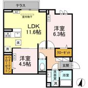 セレスティア扇Ⅷの間取り画像