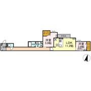 セレスティア扇Ⅷの間取り画像
