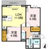 セレスティア扇Ⅷの間取り画像