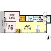 セレスティア西尾久の間取り画像