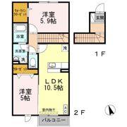 ベルセゾンの間取り画像