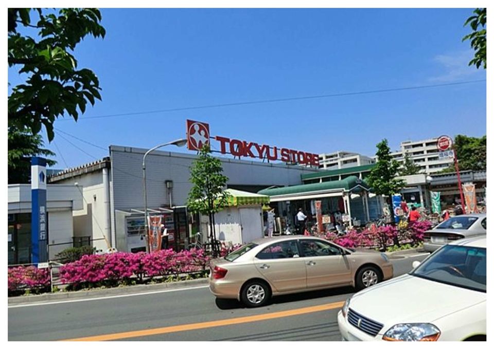 近くの東急ストア 梶が谷店まで568m(徒歩8分)
