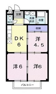 グリーンハイツⅠの間取り画像